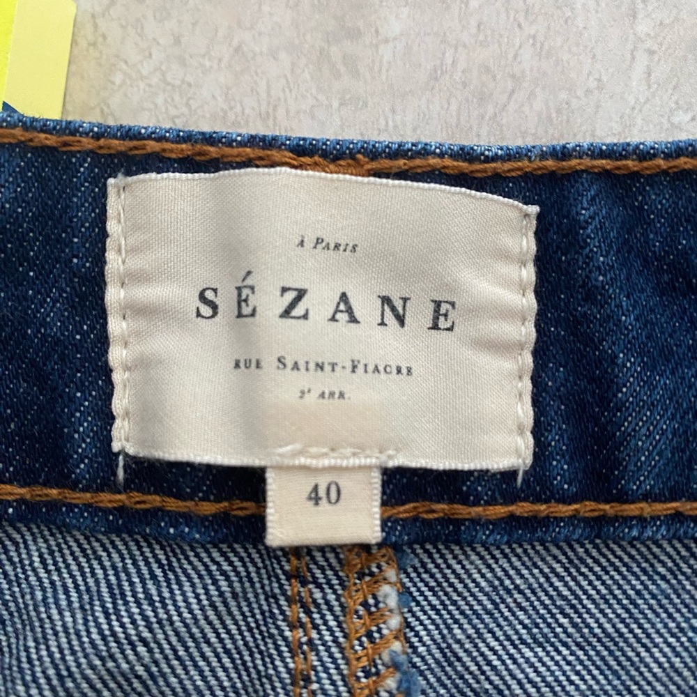 Sézane High Rise Blue Jeans
